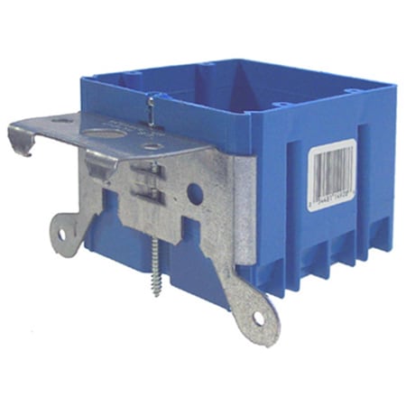 V3Gate Electrical Box, 34 cu in, New Work Outlet Box Type, 2 Gangs, PVC, Rectangular Shape B234ADJ